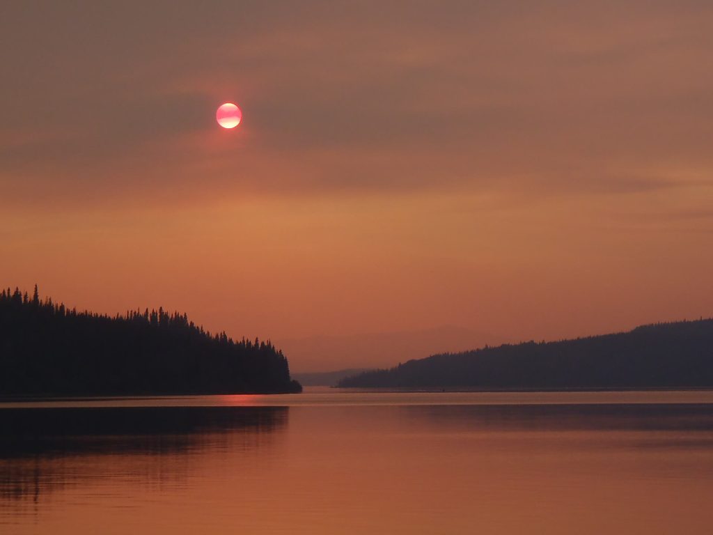 Sunset on the lake, Tyhee Forestry, Smithers BC